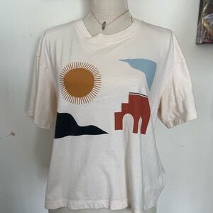 Madewell Graphic Short Sleeve Tee in Cream